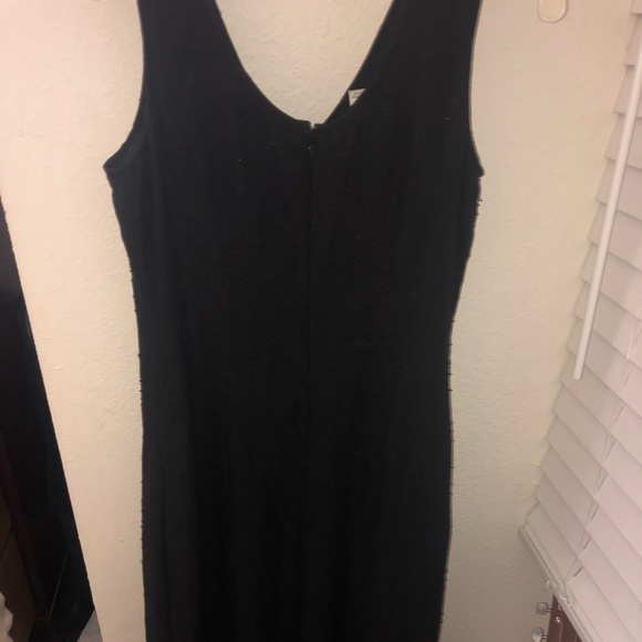 The Works Saks Fifth Avenue Beaded Black Dress - Picture 2 of 5